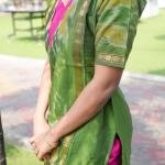 WOMEN’S  PINK AND GREEN KURTI SET WITH DUPATTA