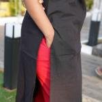 WOMEN’S ELEGANT BLACK KURTI SET WITH DUPATTA