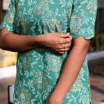 WOMEN’S ELEGANT GREEN KURTI SET WITH DUPATTA